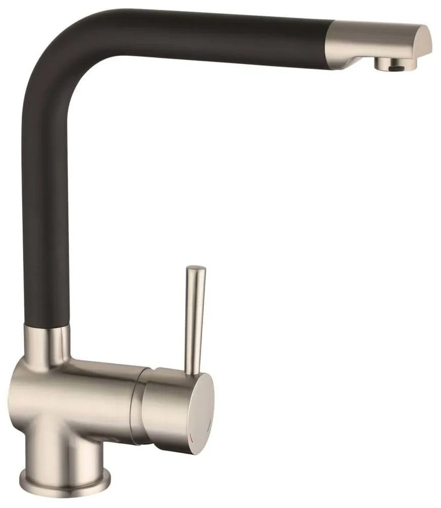 429404 SCHÜTTE Torneira misturadora p/ lavatório RIO aço inox. e preto fosco