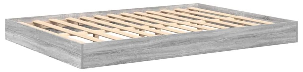 Cama Estante Cinza Sonoma 140 x 200 cm em Madeira Compensada