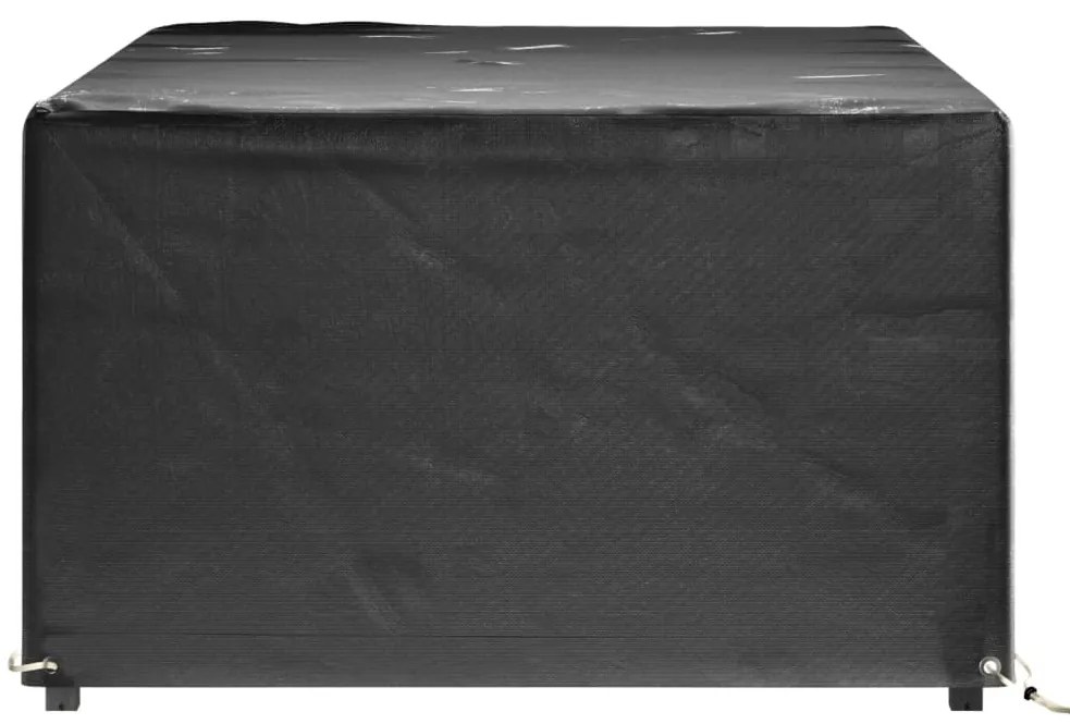Capas p/ mobília de jardim 2pcs 8 ilhós 180x122x75cm retangular