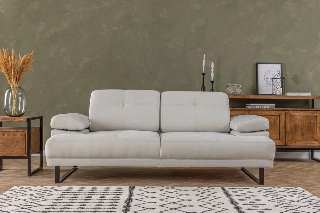 Sofá-Cama Mustang – Branco – 199 cm x 99 cm x 83 cm