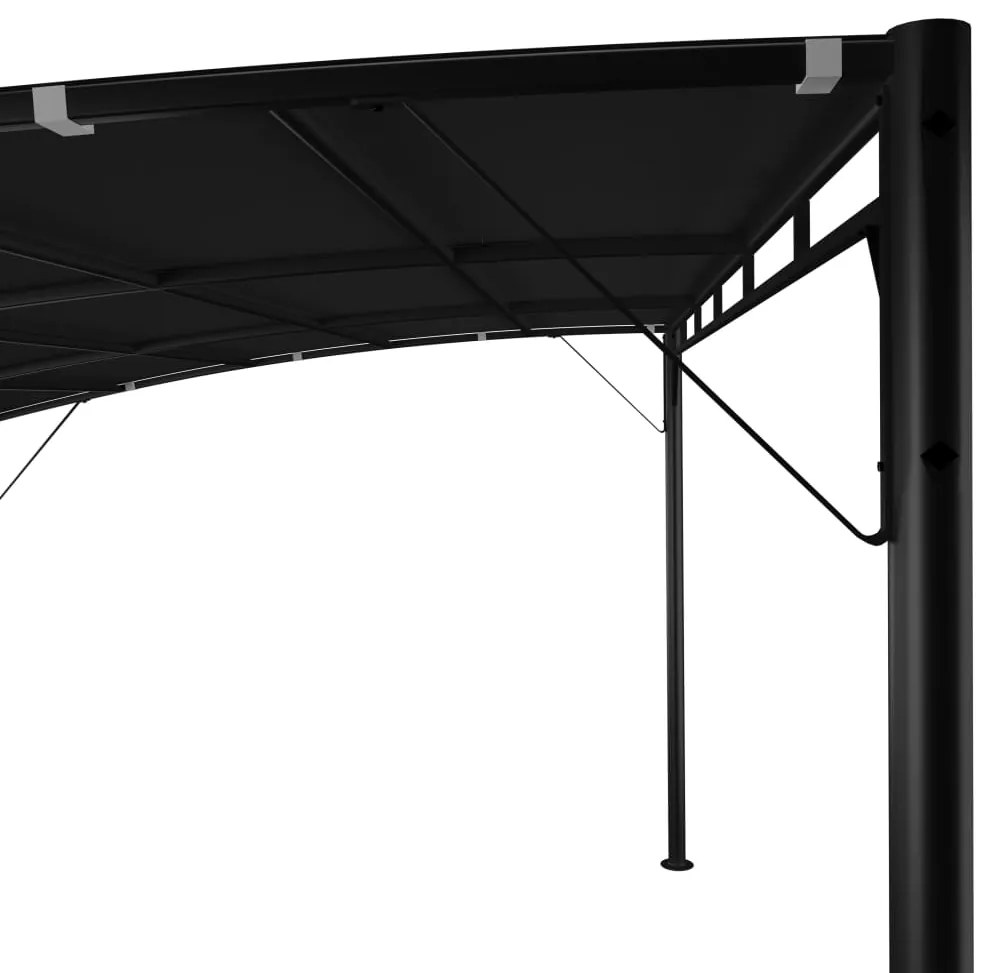Toldo para-sol de jardim 4x3x2,55 m antracite
