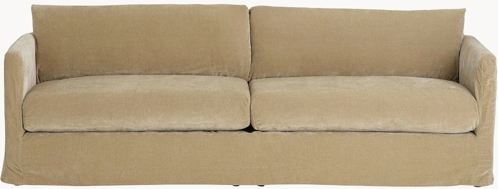 Sofá em chenille Mekanola (3 lugares)