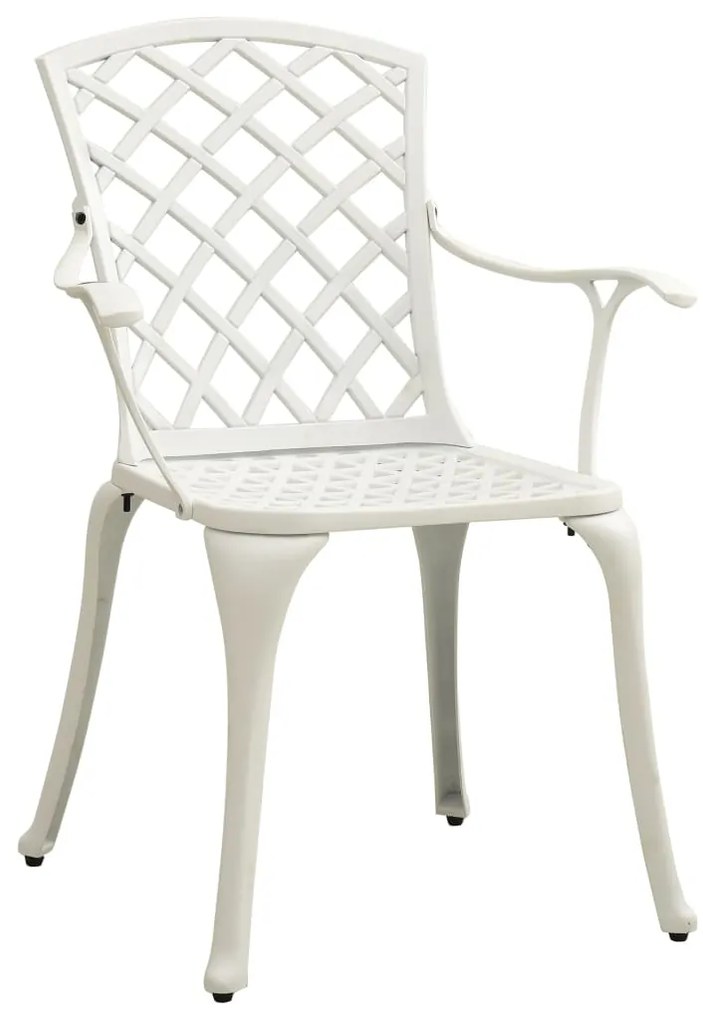 3 pcs conjunto bistrô alumínio fundido branco