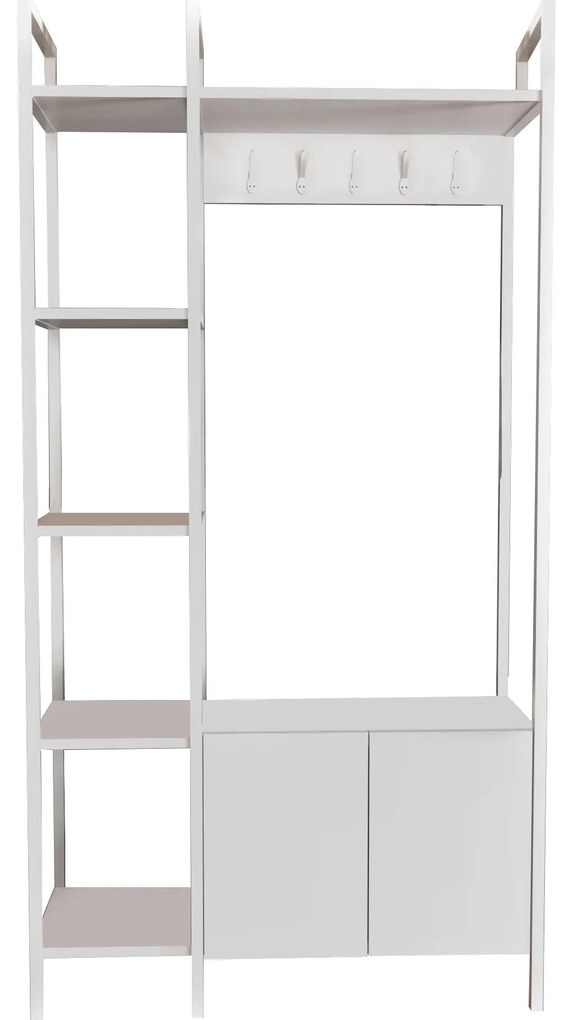 Hall Stand Doga – Branco – 90x35x175 cm