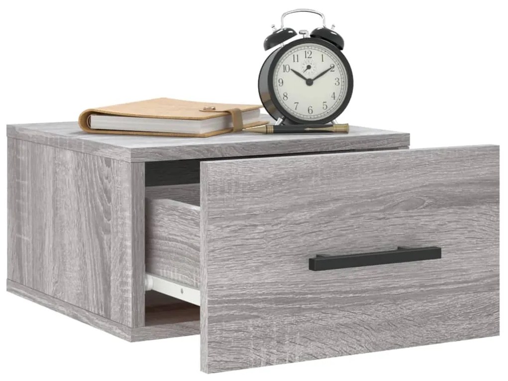 Conjunto de 2 Mesas de Cabeceira de Parede - 2 pcs - 35x35x20 cm - cin