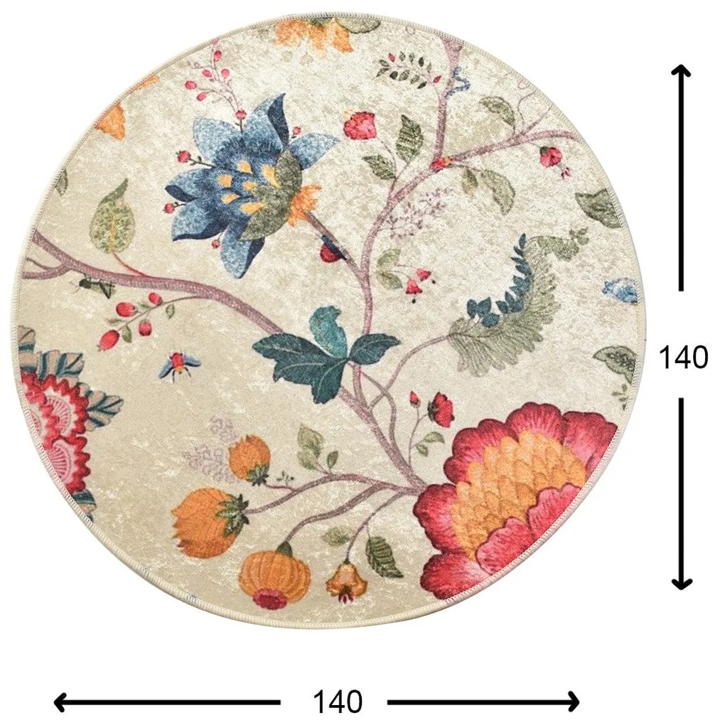 Carpete Arya – Multicolor – 140 cm | Tribo Home