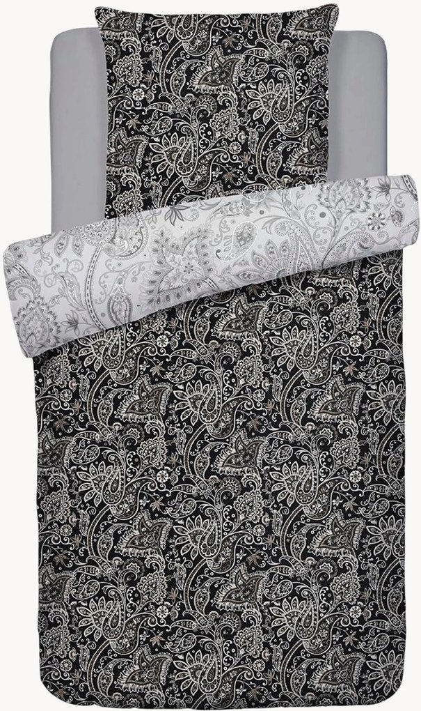 Conjunto de roupa de cama em cetim de algodão Indienne, vários tamanhos