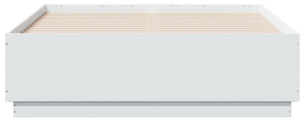 Estrutura de cama 120x190 cm derivados de madeira branco