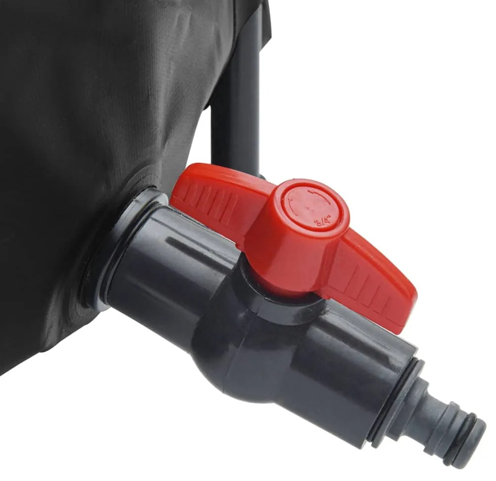 Depósito de água dobrável com torneira 1350 L PVC