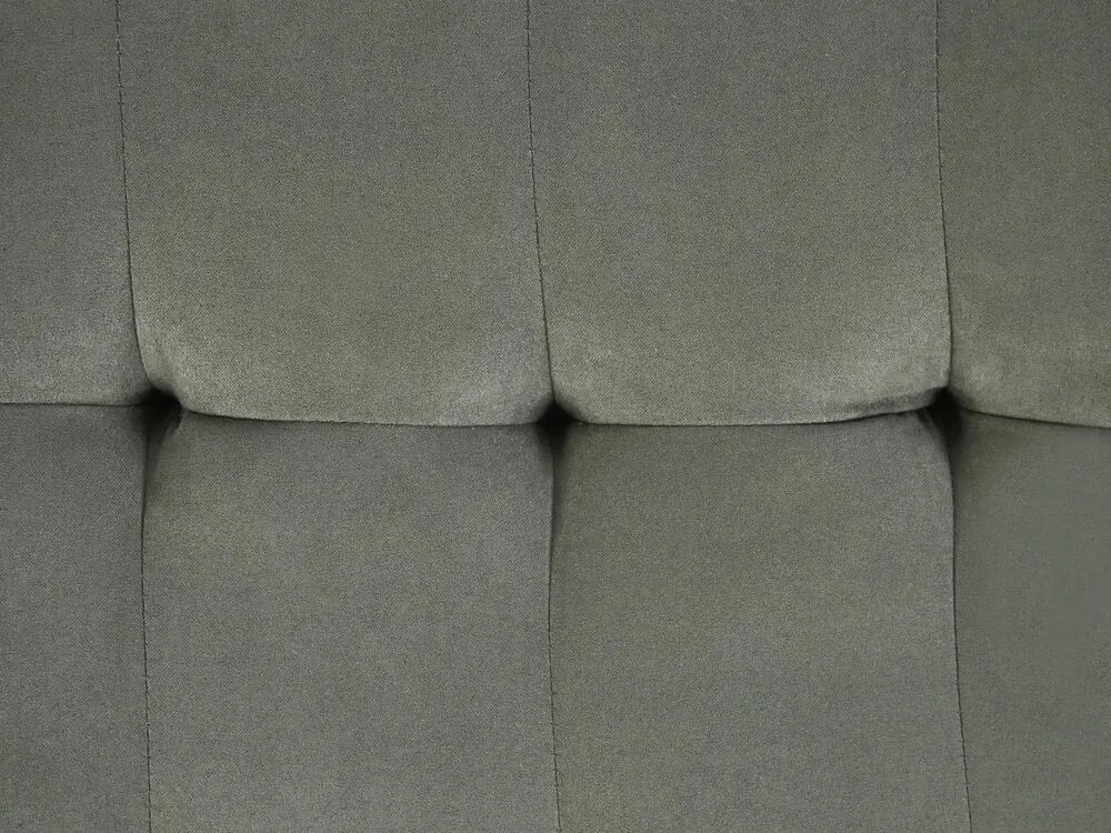 Chaise-longue à direita com arrumação em tecido cinzento PESSAC II Beliani