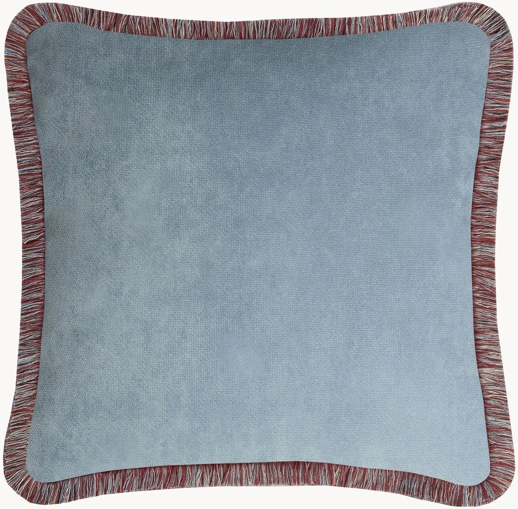 Almofada decorativa em veludo artesanal Happy