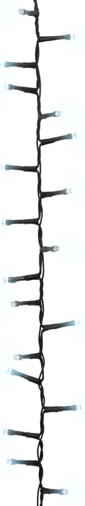 Cordão de luzes compacto 400 luzes LED 13 m PVC branco frio
