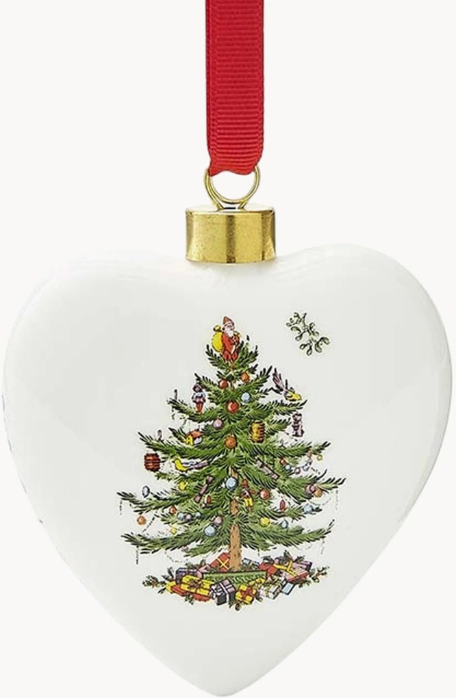 Ornamento de Natal Tree Puffed Heart
