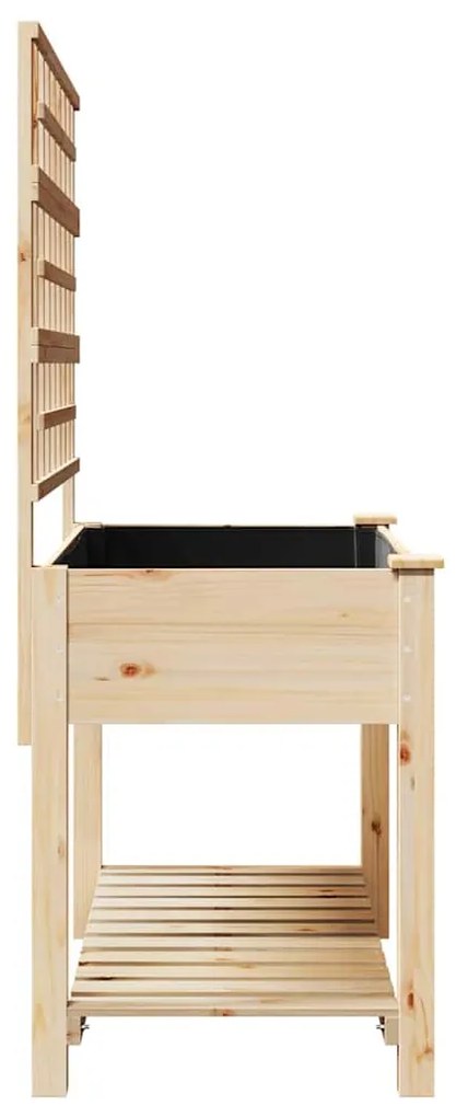 Plantador de Jardim vidaXL com Treliça e Estante 115x59x152 cm de Made