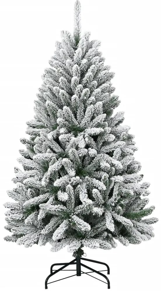 Árvore de Natal artificial articulada c/ flocos de neve 120 cm