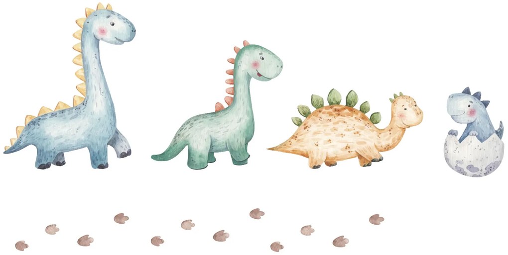 Cama infantil branca LUK dinossauros 160x80 com gaveta - colchão e estrado incluído