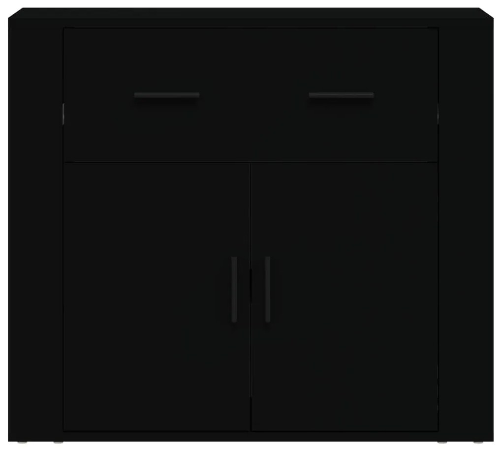 Aparador 80x33x70 cm derivados de madeira preto