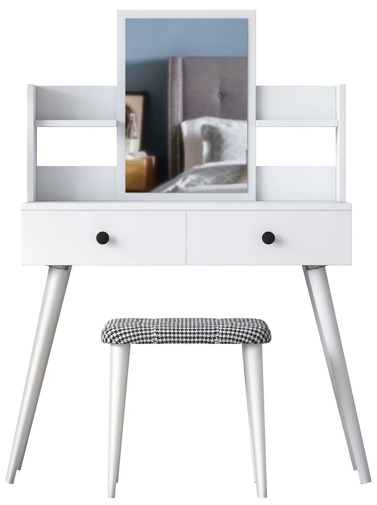 Mesa de Maquilhagem BJ102 – Branco – 103x111,8x40 cm