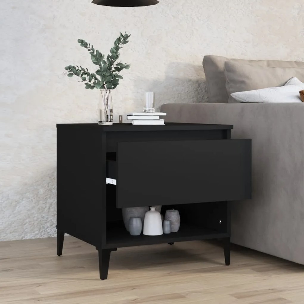 Mesa de apoio 50x46x50 derivados de madeira preto