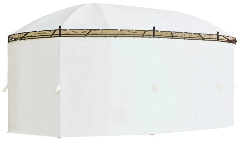 Gazebo branco-nata 530 x 350 x 265 cm