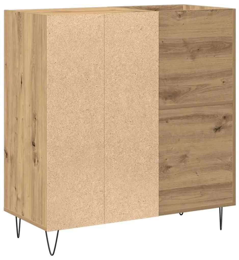 Armário para Gravação vidaXL Preto Carvalho 84,5x38x89 cm Madeira Enge