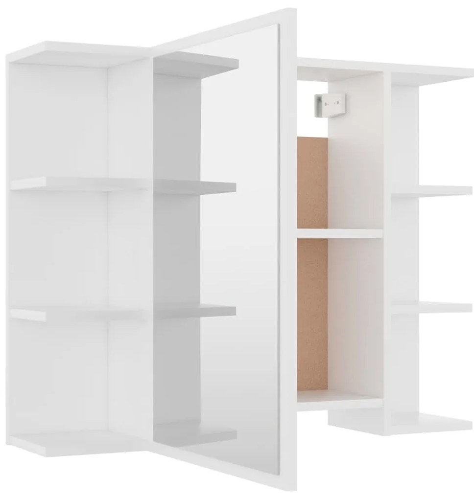 3 pcs conjunto de móveis de casa de banho contraplacado branco