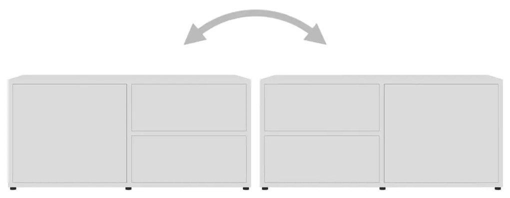 Móvel de TV 80x34x36 cm derivados de madeira branco