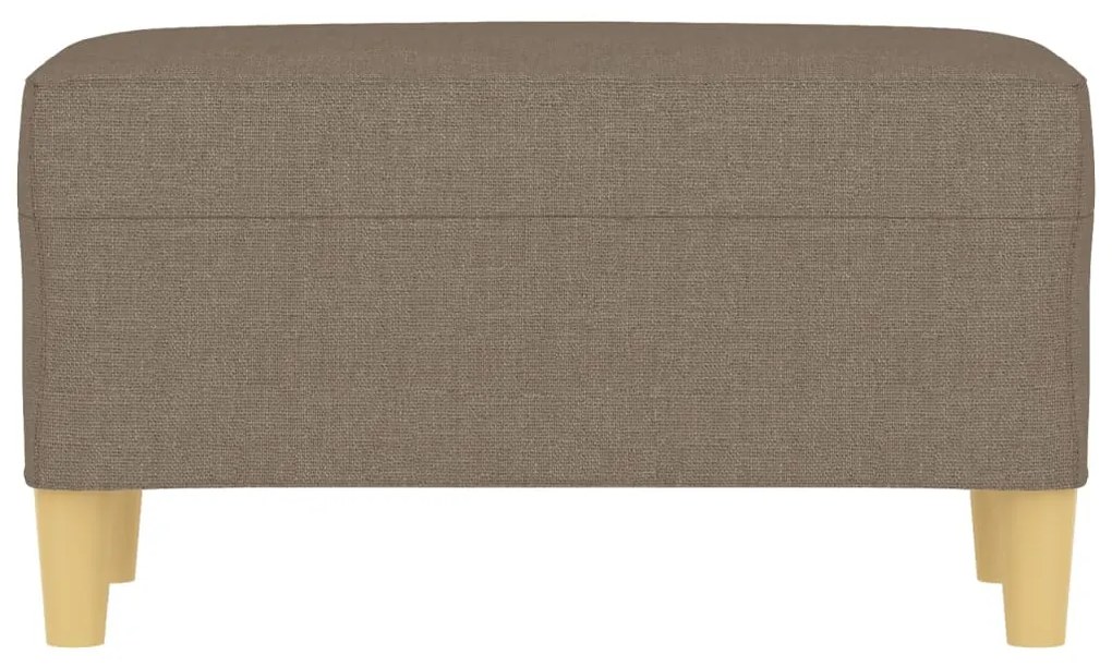 Banco 70x35x41 cm tecido cinza-acastanhado