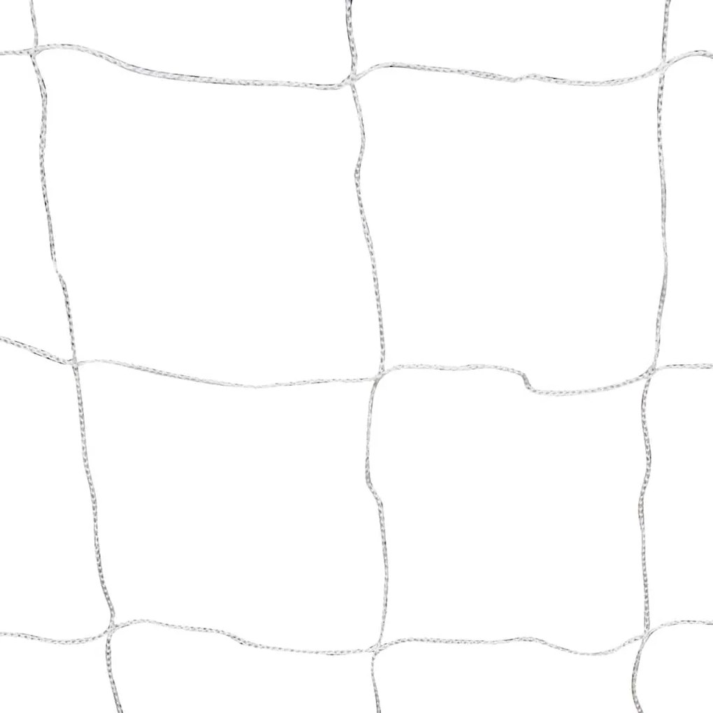 Baliza de futebol com rede 182x61x122 cm aço branco