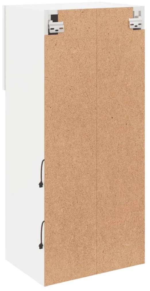 Móvel de TV com luzes LED 40,5x30x90 cm branco