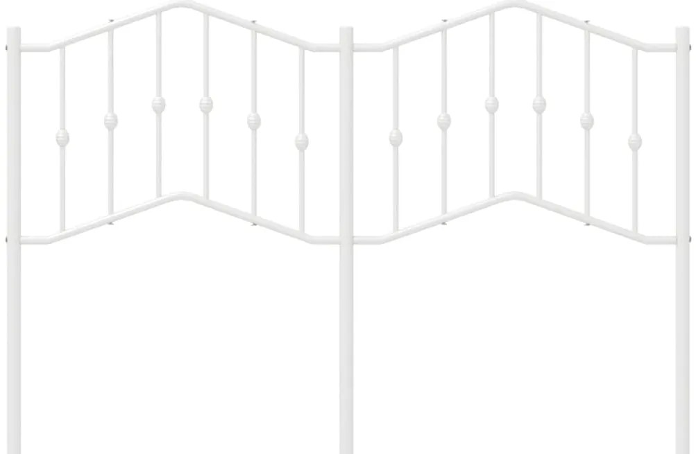Cabeceira de cama 150 cm metal branco