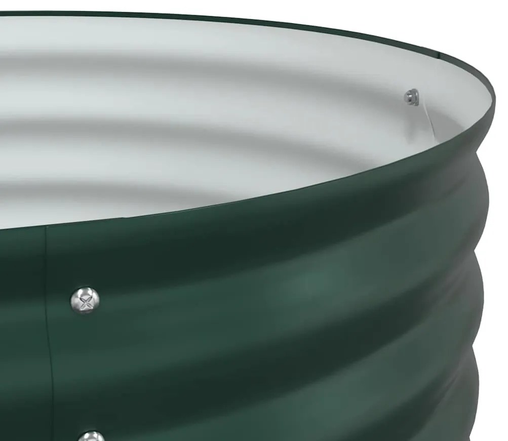 Canteiro Elevado vidaXL Verde 240x80x81 cm Aço Galvanizado