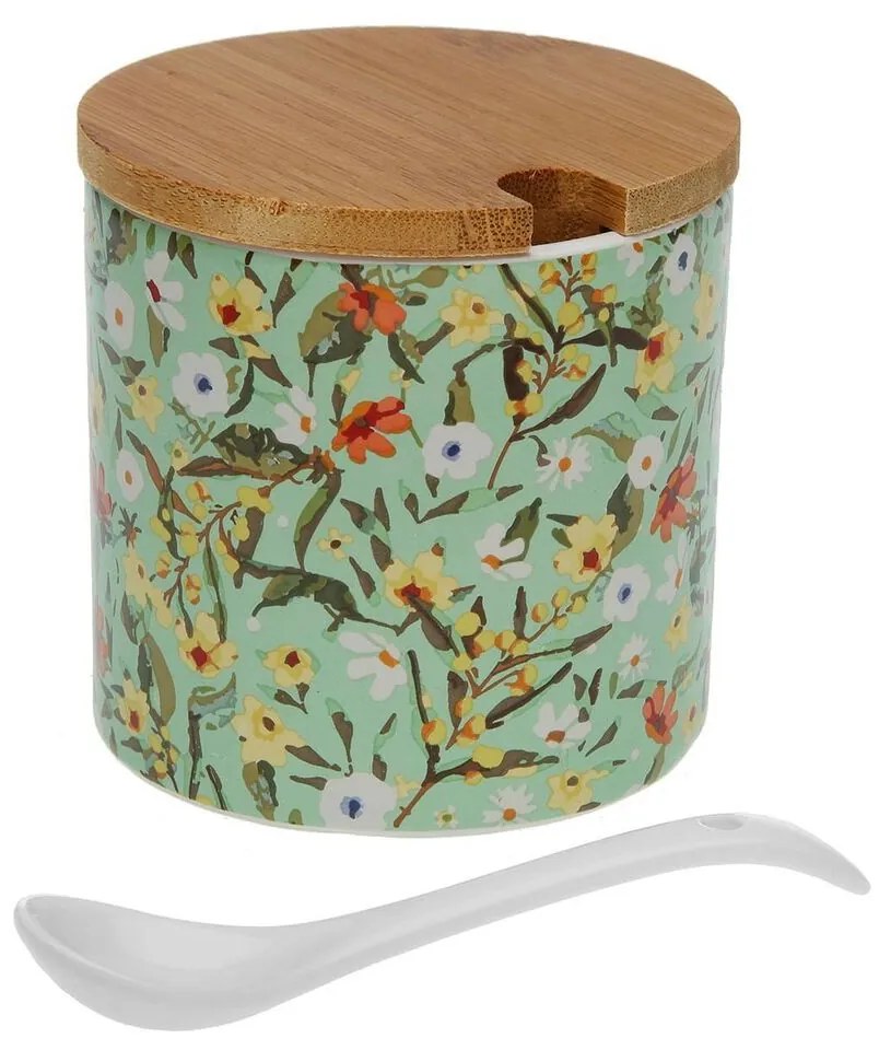 Açucareiro Versa Fiore 8 x 8 x 8 cm Cerâmica