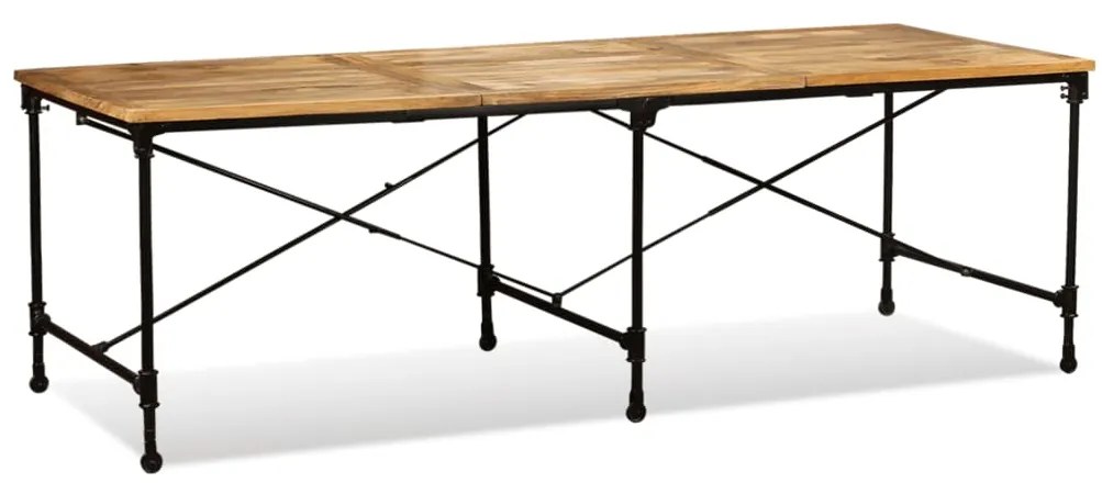 Mesa de jantar madeira de mangueira maciça 240 cm