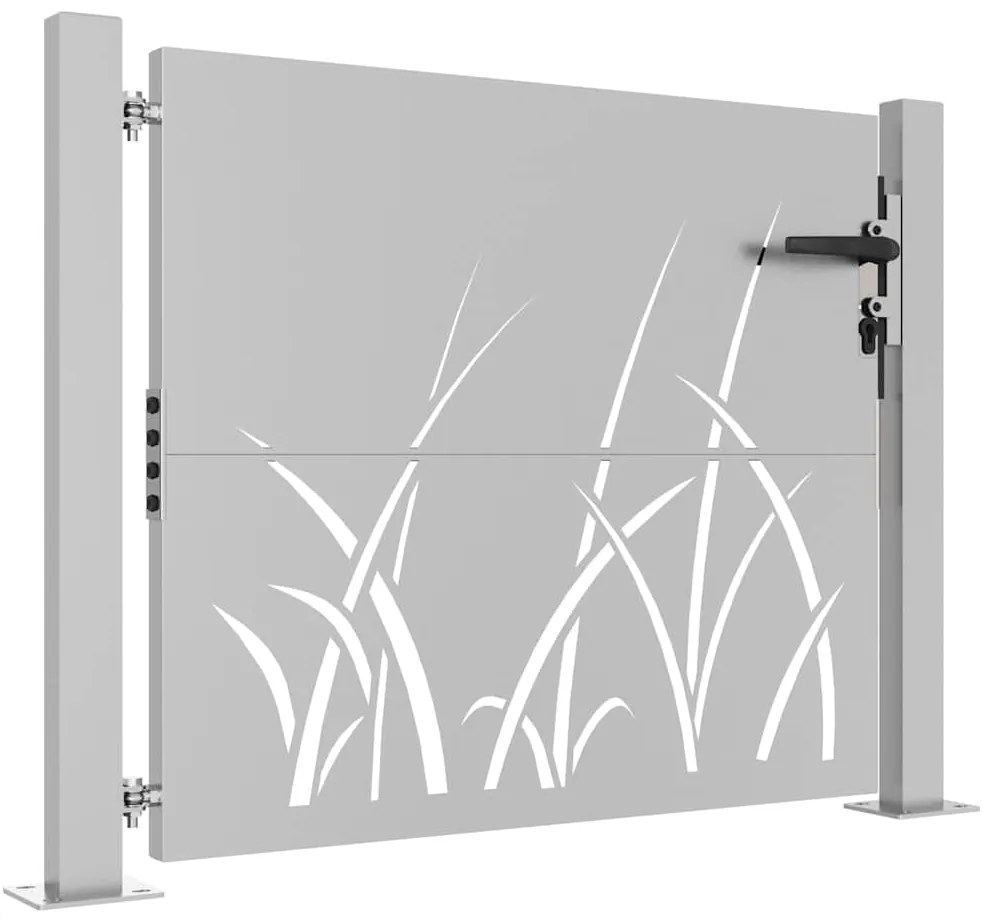 Portão de jardim 105x80 cm aço corten