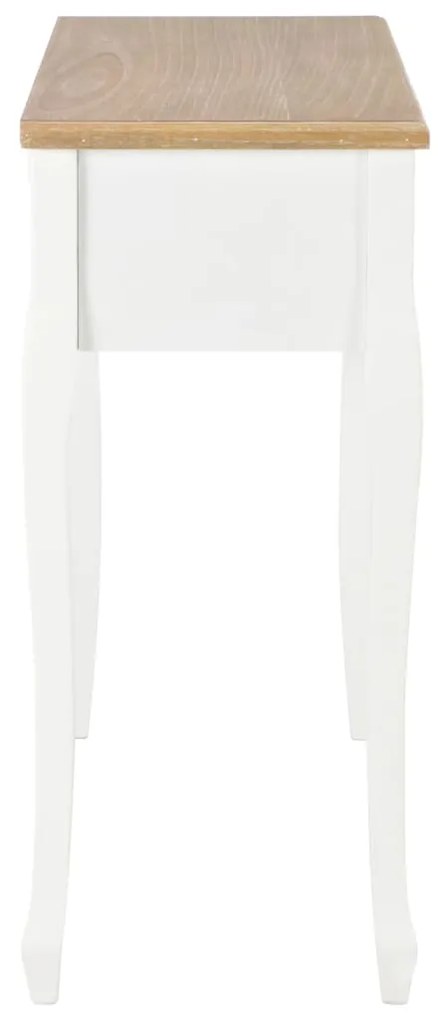 Toucador/mesa consola com 3 gavetas branco