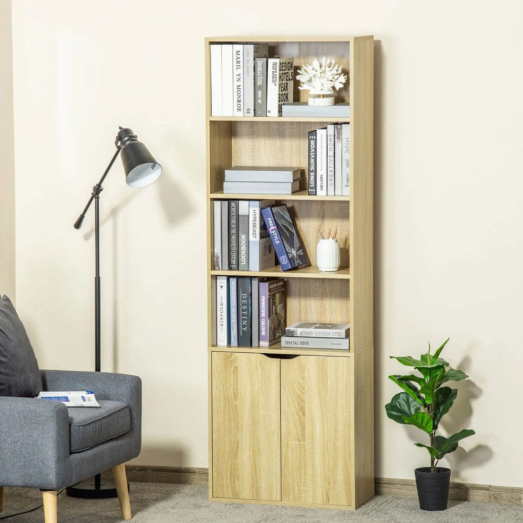 Estante Elle - Carvalho - Design Moderno