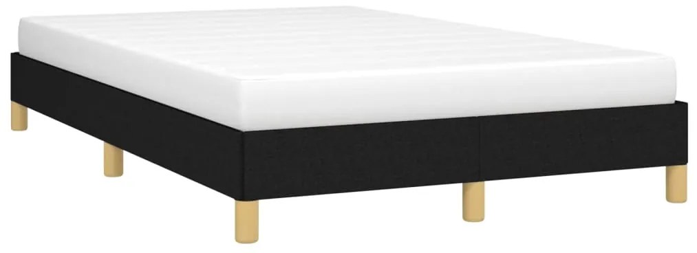 Estrutura de cama sem colchão 120x200 cm tecido preto
