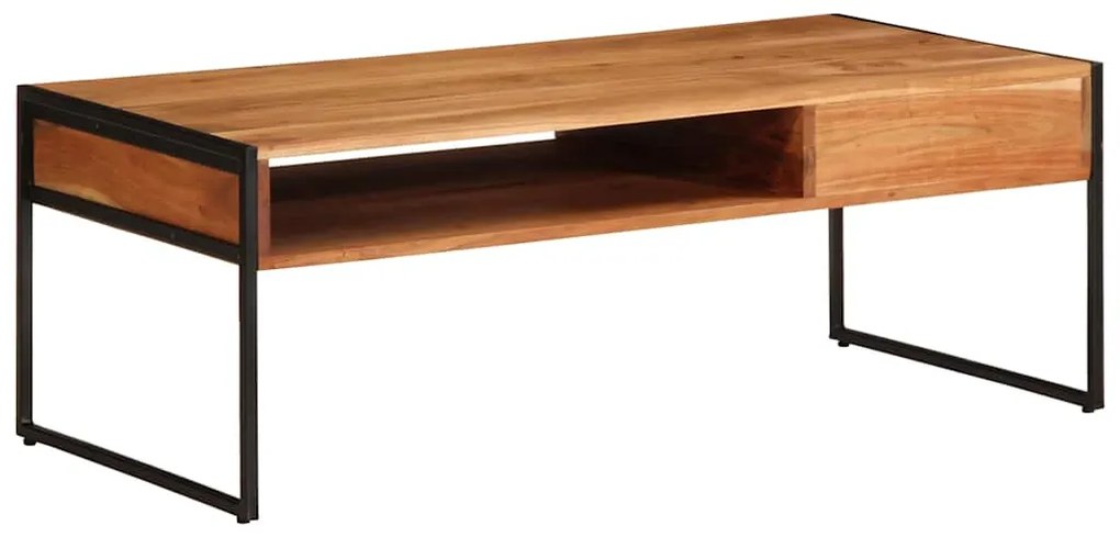 Mesa de centro 110x55x40 cm madeira de acácia maciça