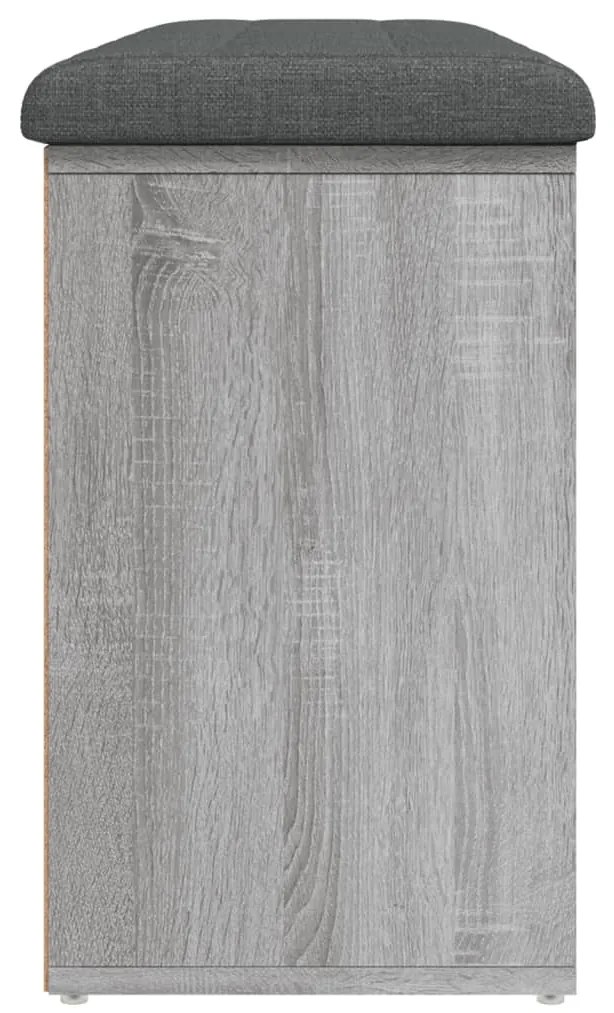 Banco sapateira 102x32x50 cm derivados madeira cinzento sonoma