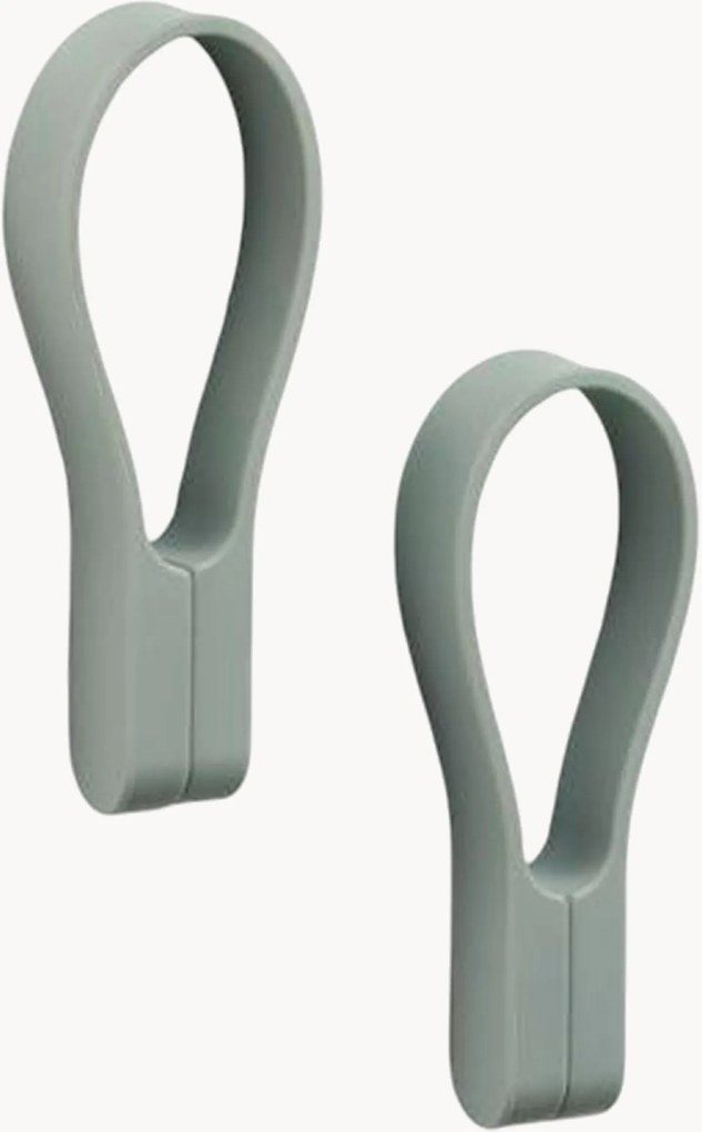 Suportes para toalhas magnético em silicone Loop, conjunto de 2