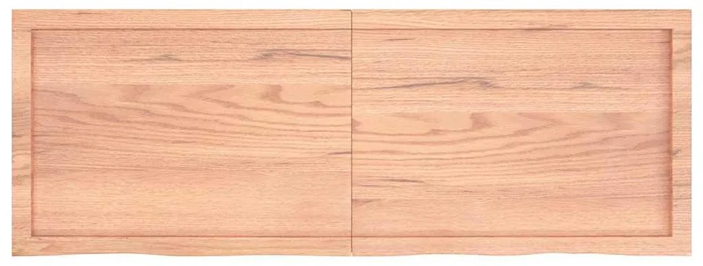Prateleira de parede 140x50x(2-4) cm carvalho tratado castanho