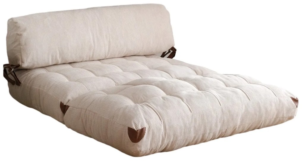 Sofá-Cama 2 Lugares Fold – Branco – 120x79x75 cm