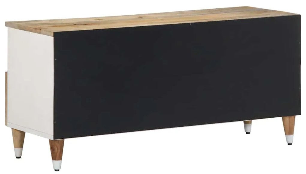Móvel de TV 100x33,5x46 cm madeira de mangueira maciça
