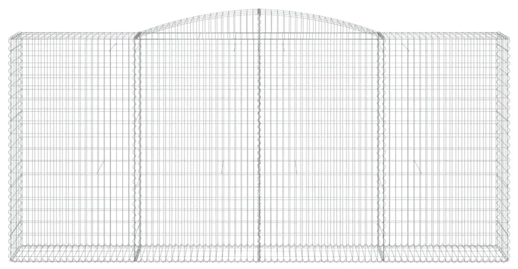 Cesto gabião arqueado 400x50x180/200 cm ferro galvanizado