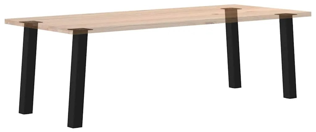 Pés de mesa de console 4 peças, preto, 72 cm, aço