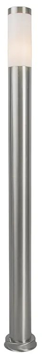 Candeeiro de poste exterior moderno em aço 110 cm IP44 - Rox Moderno