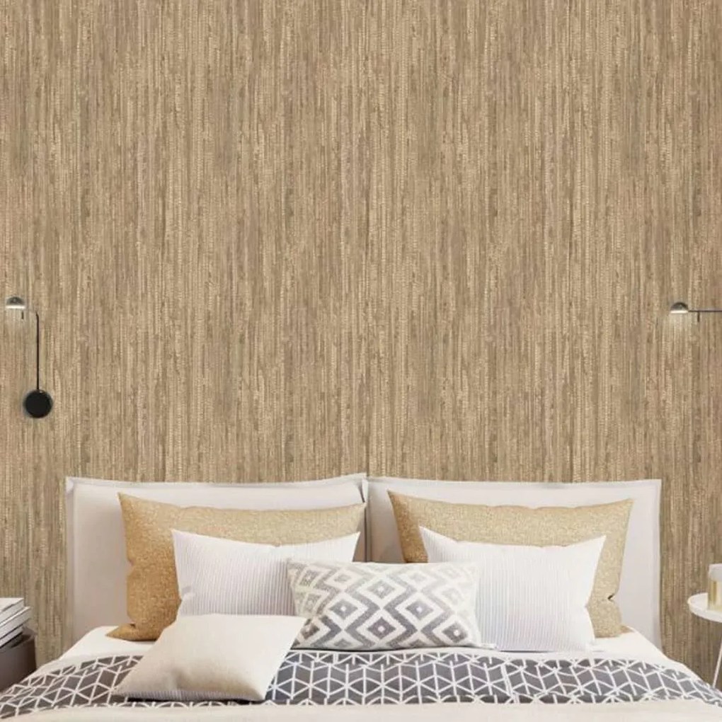 434219 Noordwand Papel de parede Natural Grasses Wicker castanho