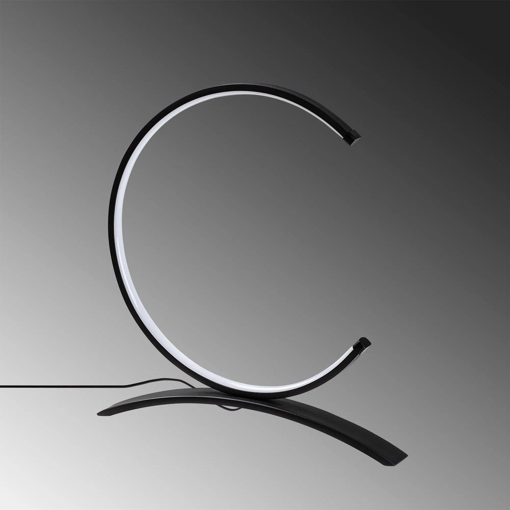 Candeeiro de Mesa Moon – Preto – 35 x 34 x 4 cm