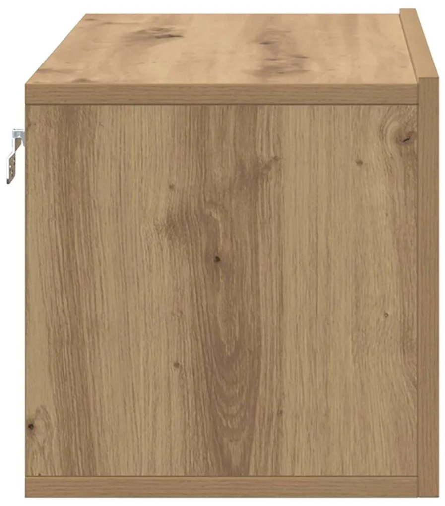 Conjunto de Gabinete para TV Carvalho Artesanal MDF, Folheado Médio